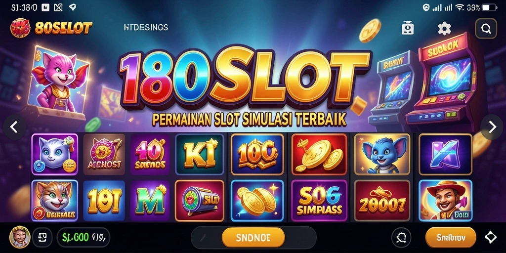 Tampilan permainan slot yang menarik dan interaktif di 180SLOT.