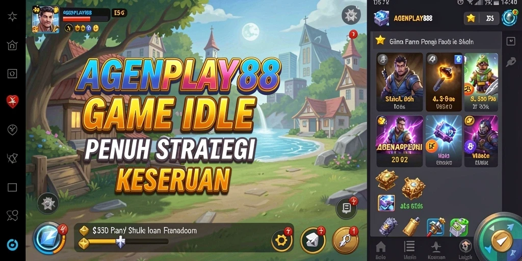 Screenshot AGENPLAY88 menampilkan momen seru dalam gameplay Idle.