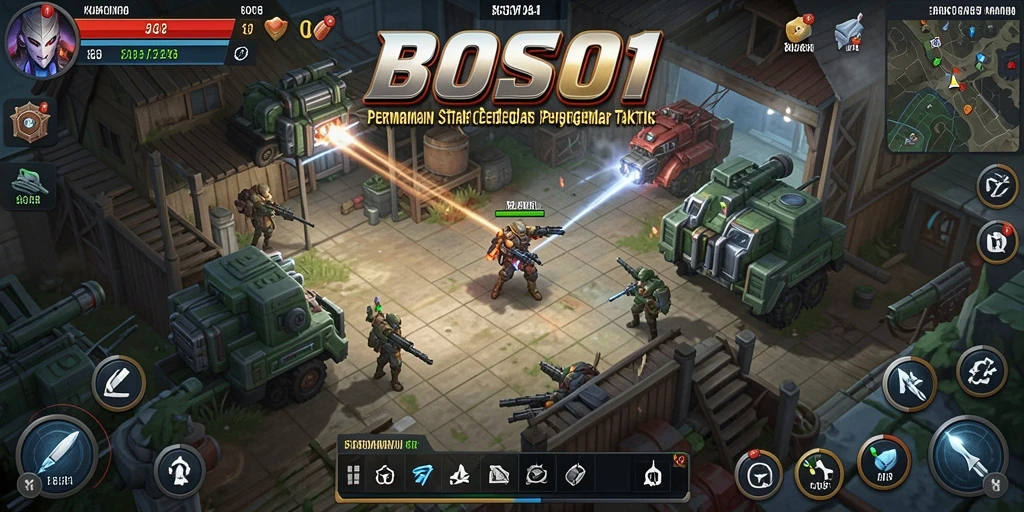 Gameplay mendebarkan BOS01 dengan rencana taktik yang cermat.