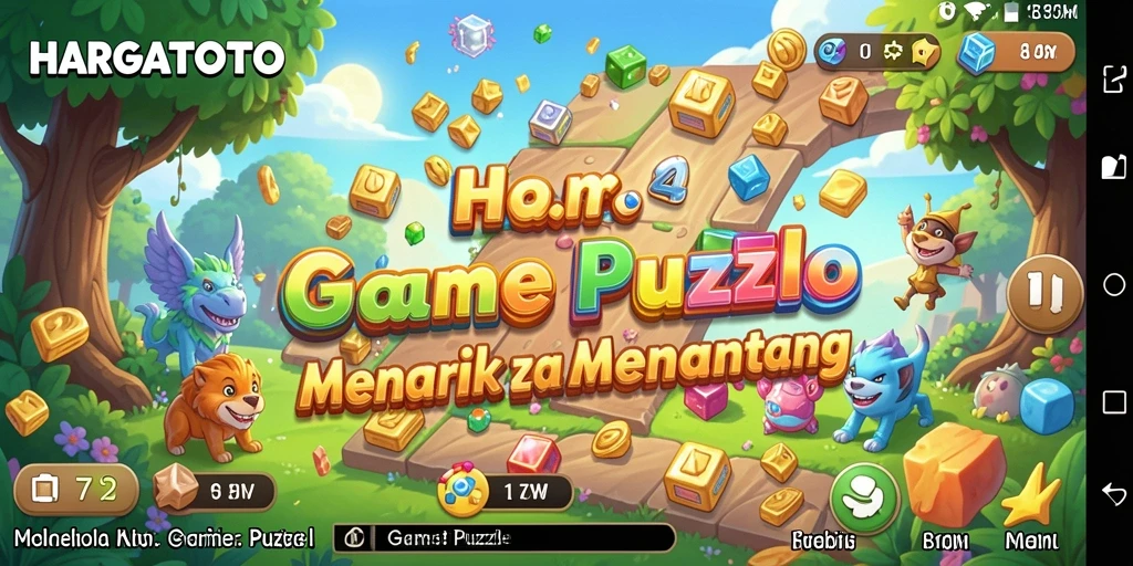 Screenshot HARGATOTO menampilkan gameplay Puzzle yang seru dan menantang.