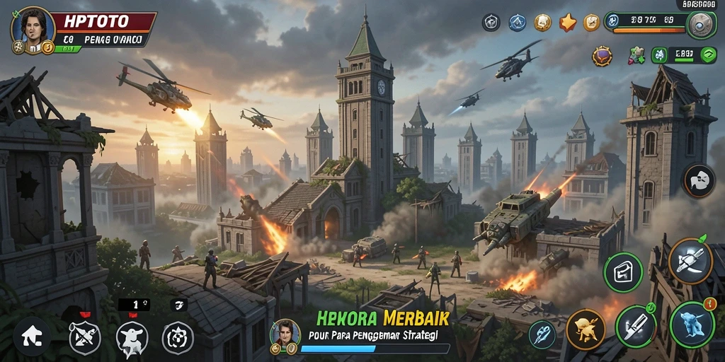 Tampilan permainan HPTOTO yang menarik dengan strategi Tower Defense.