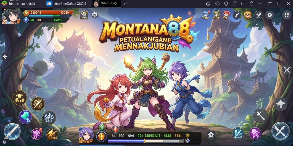Screenshot gameplay MONTANA88 dengan karakter Anime yang menarik.