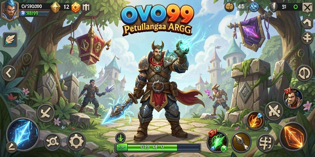 Tampilan gameplay OVO99 yang dinamis dan penuh aksi.