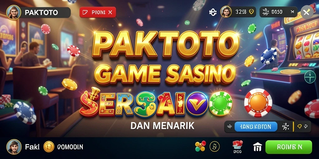 Tampilan permainan Kasino yang menegangkan dan seru di PAKTOTO.