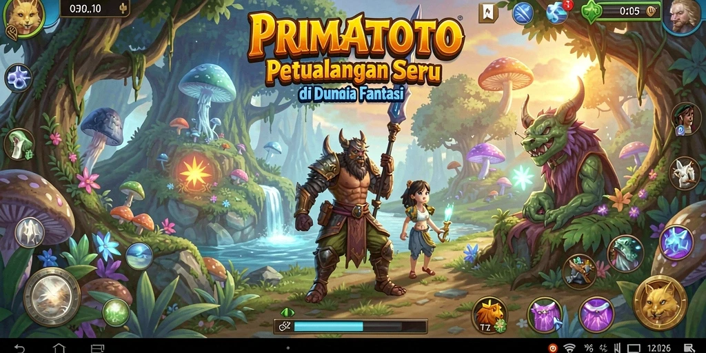 Tangkapan layar dari gameplay PRIMATOTO yang penuh aksi petualangan.