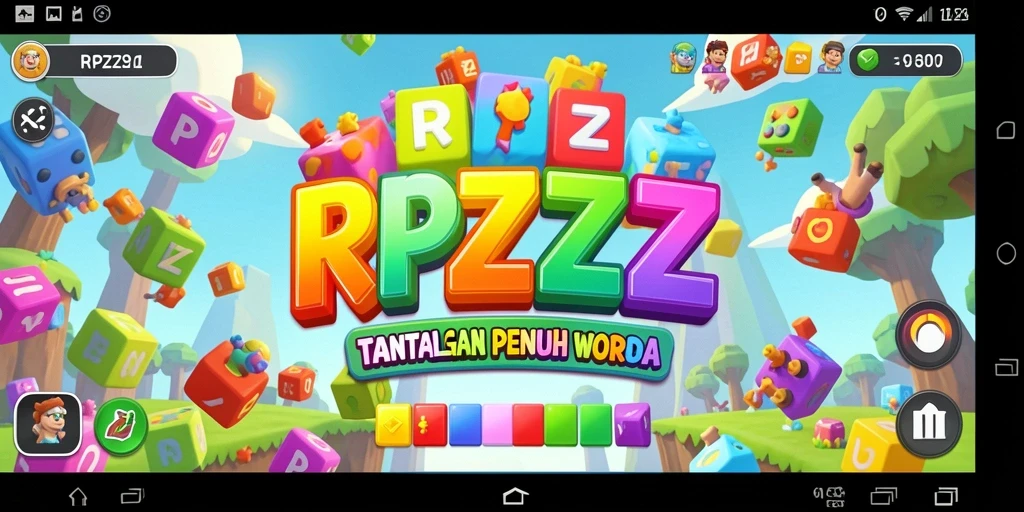 Tampilan gameplay RPZZZ dengan tantangan puzzle yang menarik dan penuh warna.