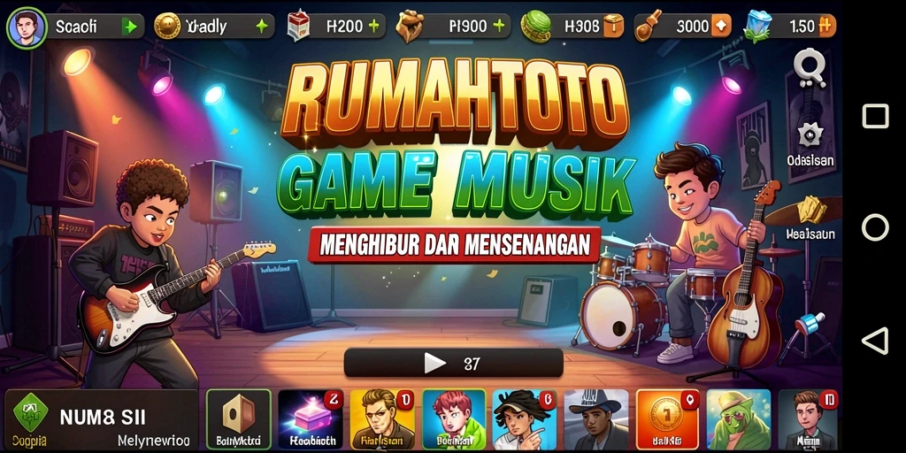 Tampilan gameplay seru dan interaktif di RUMAHTOTO.