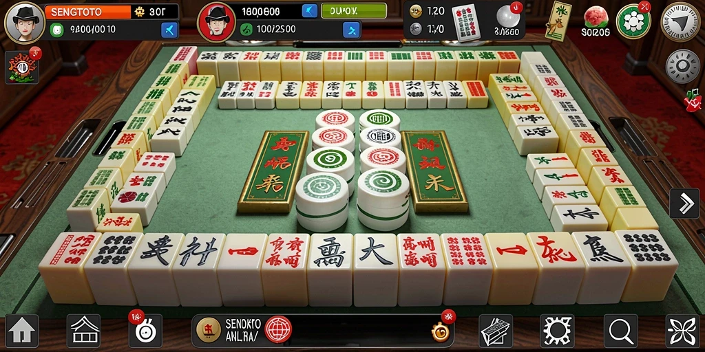 Tangkapan layar permainan SENGTOTO menampilkan pengalaman Mahjong yang mendebarkan.