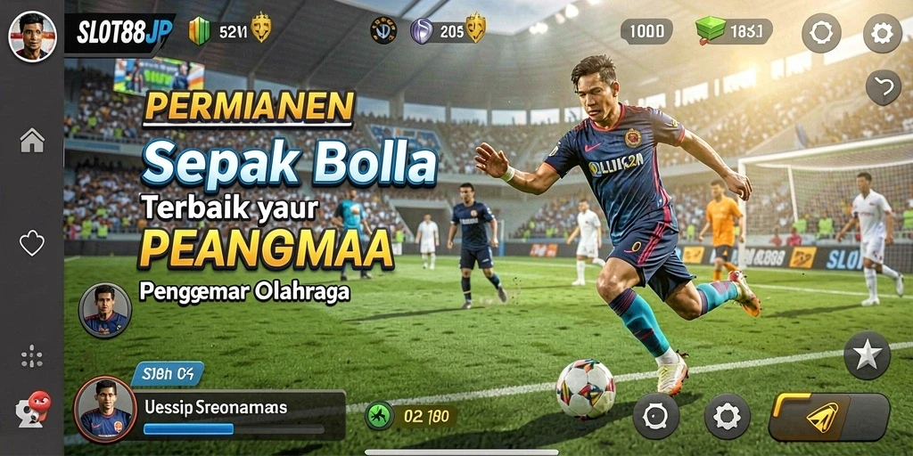 Gameplay menarik SLOT88JP yang menampilkan aksi sepak bola mendebarkan.