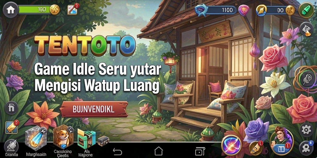 Tampilan menarik dari gameplay TENTOTO yang penuh dengan aksi Idle.