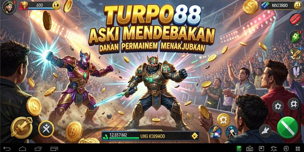 Tampilan gameplay TURBO88 yang penuh aksi dan mendebarkan.