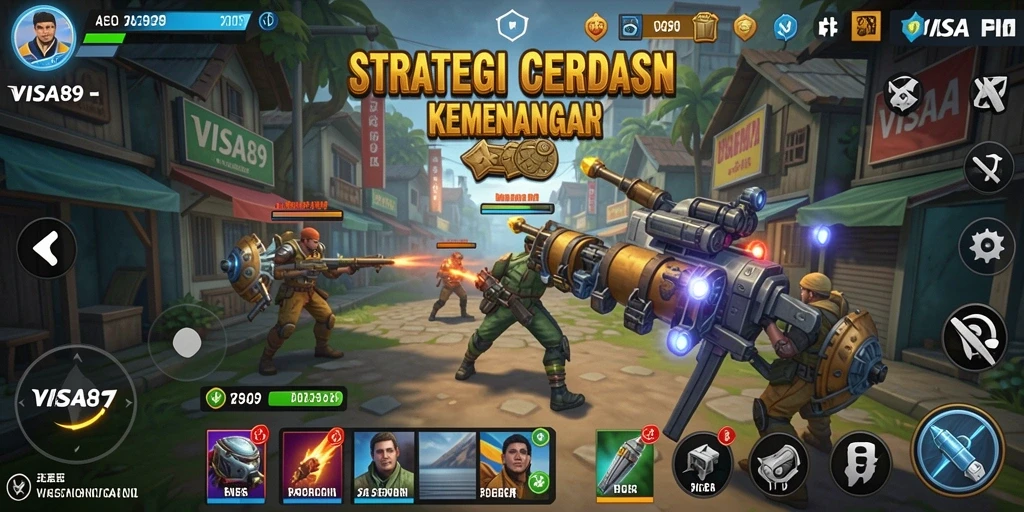 Gameplay seru dari VISA89 dengan pertempuran strategi yang menarik.