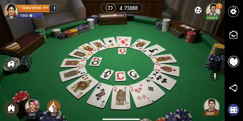 Screenshot gameplay Gaple yang menarik dan seru.